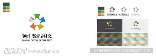 图文印刷公司logo设计 打造独特企业标志图标与图文设计